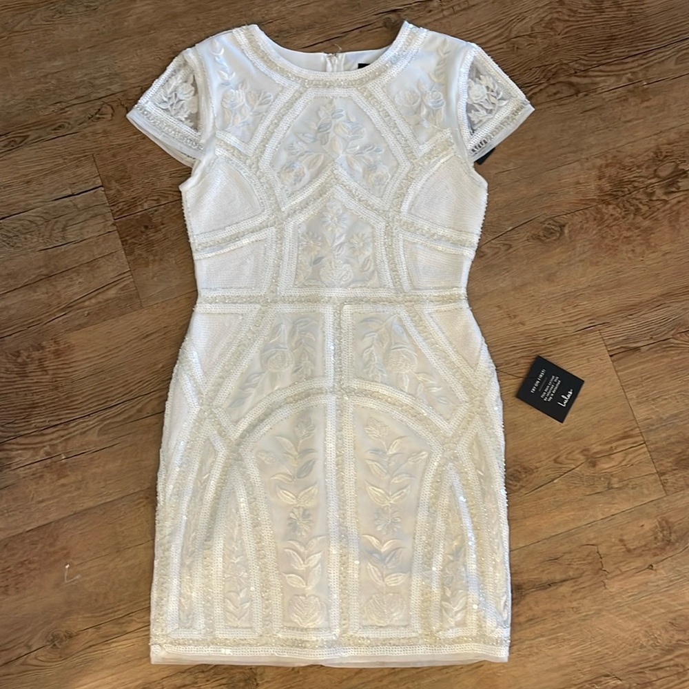 Lulu's White Embroidered Mini Dress